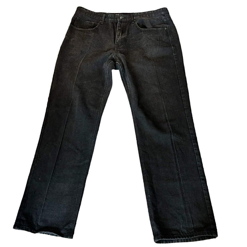 Vintage Rocawear Jeans Men's 36"x31" Black Baggy Wide Leg Skate Fit Y2K #J3-1523